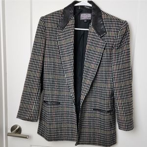 Stirling Cooper  womens sport coat blazer wool blend plaid